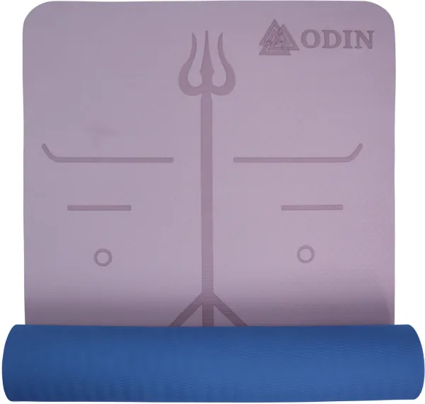Odin Dual Rosa/Blå TPE Yogamatte 0,6cm